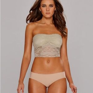 Free People Galloon Lace Cropped Bandeau Tube Top